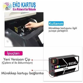 Resim Hp Officejet Pro 7740 Mavi Kartuş 953xl Uyumlu 
