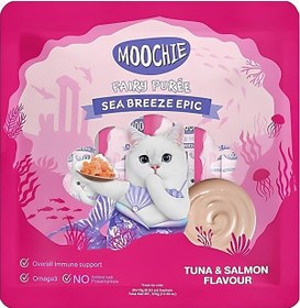 Resim Moochie Ton Ve Somon Balıklı Krema Kedi Ödülü 25 X 15gr 