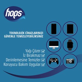Resim Hops Gözlük Temizleme Mendil 40'lı, 4 Kutu , (40 X 4 Adet) - 160 Yaprak 