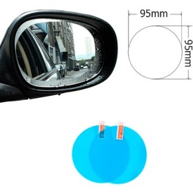 Resim Wenchang Shop C 95X95 Araba Aynası Için Anti Sis Net Film Cama Sticker Arka Görüş Aynası Koruyucu Film Su Geçirmez (Yurt Dışından) 