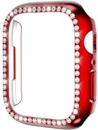 Resim Zipax Apple Watch İle Uyumlu 38Mm Saat Ekran Kasa Koruyucu Taşlı Lüxry Zrgard 05,Watch38mm-Ek-Kry386631 