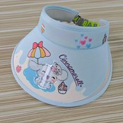 Resim Sanrio Cinnamoroll Ayarlanabilir Koruyucu Güneşlik Şapka - Açık Mavi Çizgi Film Tasarımlı ve Çilek & Kek Detaylı, Nefes Alabilen Yazlık Kapak Sevgililer Günü veya Dış Aktiviteler İçin, Güneş Şapkası 