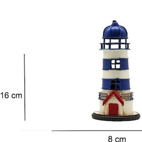 Resim Dekoratif Metal Deniz Feneri 