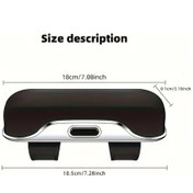 Resim Willowhaven Bej Renkli Taşınabilir Araç Gözlük Tutucu Evrensel Güneşlik Gözlük Askısı Düğmeli Açma Kapama 