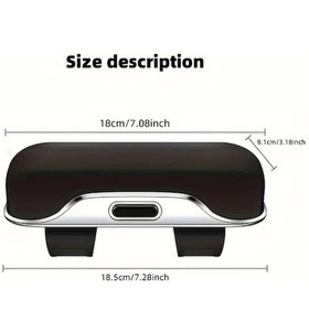 Resim Willowhaven Bej Renkli Taşınabilir Araç Gözlük Tutucu Evrensel Güneşlik Gözlük Askısı Düğmeli Açma Kapama 