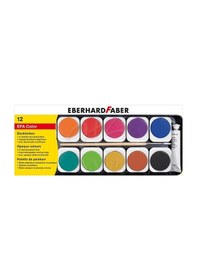Resim Eberhard Faber Opak Sulu Boya Plastik Kutu 12li 578112 