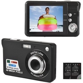 Resim Andoer-2 4k Dijital Kamera Video Kamera Kamera 48mp 2,8 İnç Siyah Siyah 