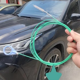 Resim Çok Amaçlı Drenaj Temizleme Aracı, Araba Tavan Penceresi, Kapı, Buzdolabı ve Yakıt Deposu Drenaj Bakımı için Esnek Çelik Kablo Fırçası 