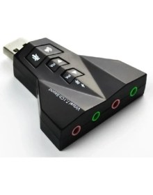 Resim Wozlo 7.1 USB Ses Kartı USB Sound Kart Virtual 3D Çevirici 