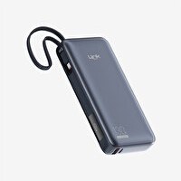 Resim P131 Premium 130W Dijital Ekranlı Dahili Type-C Kablolu 20000 Mah Powerbank 