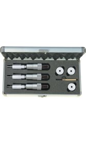 Resim Fett 6-12 mm Asimeto Dijital 2 ve 3 Nokta Temaslı İç Çap Mikrometre Seti AS-208638 