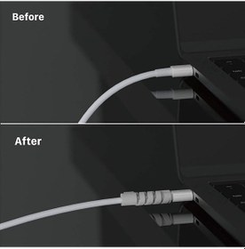 Resim Magsafe Şarj Aleti Kılıfı Magsafe 1-2 60w Type-c 61w-67w Uyumlu Kablo Düzenleyici Şeffaf 