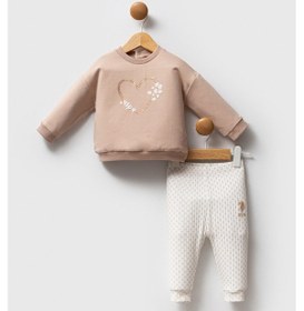 Resim U.S. Polo Assn. U.s. Polo Assn Kız Bebek Kahverengi Takım Kahverengi 