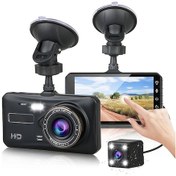 Resim Gajeena "1080p Dokunmatik Ekranlı Araç Kamerası - Gece Görüşlü Çift Lensli Dvr Kayıt Cihazı" 