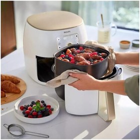 Resim Philips Xxl 7,3 Litre Yüksek Hacim, Twin Turbostar Teknolojili Ultra Premium Airfryer Inci Beyazı - 