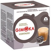 Resim Gimoka DG Cortado kahve kapsülleri 16 adet. 