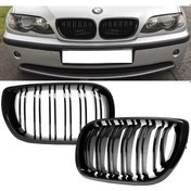 Resim Bmw E46 Ön Panjur Izgara Piano Black 2002-2004 