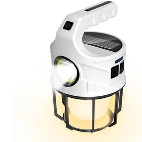 Resim Powermaster Kl-537a Solar 6 Fonksiyonlu El Feneri Işıldak Kırmızı - Siyah 