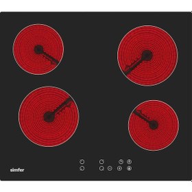 Resim Simfer 3970 + 8722 Trend Beyaz Elektrikli 2'li Ankastre Set 