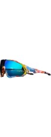 Resim Schulzz Kapvoe Hurricane Değişebilir 5 Lens Mtb Polarize Bisiklet Spor Dağ Kayak Gözlüğü 