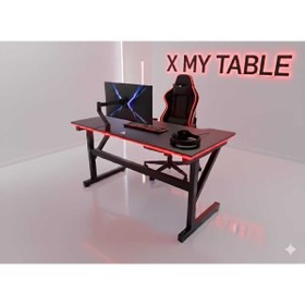 Resim X My Table Rgb Ledli Kumandalı Oyuncu Masası 115x65x76 