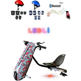 Resim Citymate Drift Car Elektrikli Kaykay Bluetooth Dirift Kar Hoverboard Scooter + Koruma Ekipmanı D31 