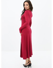 Resim Koza Butik Kadın Fermuar Detaylı Elbise 5198-24 001 