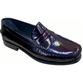 Resim Erkek Loafer Bordo Açma Deri İçi Deri Kösele Taban Sula Bordo 