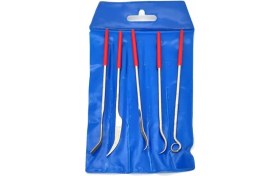 Resim Pld Eğri Başlı Çift Taraflı Elmas Eğe Takımı 5 Parça 180mm 
