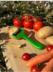 Resim Solingen Pırıltılı Yeşil Sapan Soyacak Paslanmaz Alman Çeliği, Ergonomik Sap, Yüksek Keskinlik-253 Yeşil 