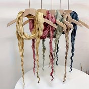 Resim Kadınlar için Bohem Tarzı Tie-Dye Gradyan Eşarp - Hafif Nefes Alabilir Polyester, Sıcaklık ve Rüzgar Koruma için Pilisli Tasarım, Çok Yönlü İlkbahar Moda Aksesuarı, Şık Rüzgarlık, Sanatsal Görünüm, Esnek Olmayan Kumaş 