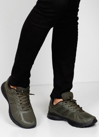 Resim HAKİ Gön Yuvarlak Burun Bağcıklı Günlük Erkek Sneaker 11862 