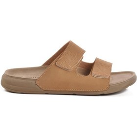 Resim Bento 115.002 Erkek Çift Cırt Anatomik Günlük Terlik Camel 