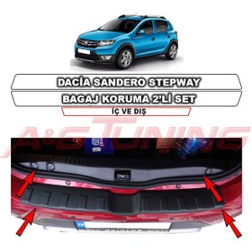 Resim Dacia Sandero Stepway Bagaj Koruma 2'li Set 2013-2019 Arası 