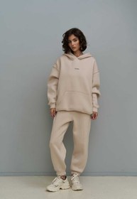 Resim MAİ COLLECTİON Minimal Baskı Kemik Eşofman Takım 