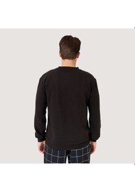 Resim Siyah Fila Erkek Bisiklet Yaka Sweatshirt Deva Fam0570 Siyah 