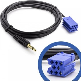 Resim YKA Fiat Araçlar Için Hazır Aux Kablosu 1 Metre 8 Pinli 