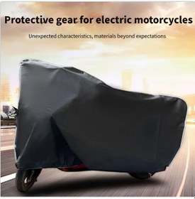Resim Turcoshop11 Gri 1 Adet Ağır Hizmet Motosiklet Örtüsü Su Geçirmez Uv Don Dayanıklı 