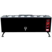 Resim Anka Pro Elektrikli Full Otomatik Çay Kazanı 6 Demlikli 60 Litre Siyah 