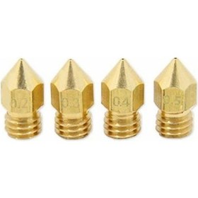 Resim 3D Printer Yazıcı Extruder Mk7 Mk8 Nozzle 0.3 MM 3 00 X1 Ade 