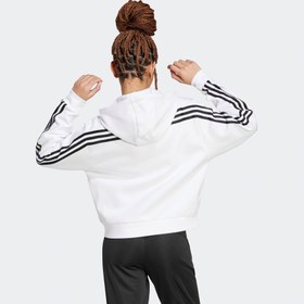 Resim adidas Future Icons 3-Stripes Full Zip Kadın Beyaz Eşofman Üstü 