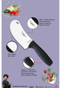 Resim Eco Serisi Mutfak Bıçak Seti Et Sebze Börek 5 Li Set Mft-6254 Siyah 