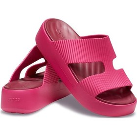 Resim Crocs Kadın Getaway Groove Platform Hstrap Terlik - Pembe Dragon Fruit 