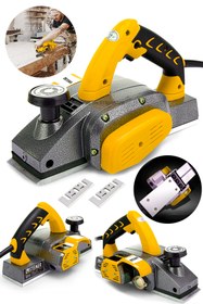 Resim STEİNER Titan 4200 Watt Bakır Sargılı Metal Şanzuman Çift Bıçaklı Planya Rende Makinesi F215486 + 2 Bıçak 