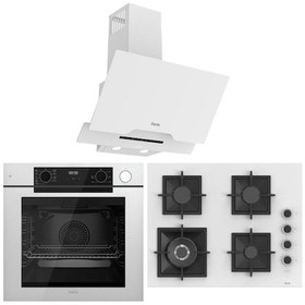 Resim Ferre Fryart Artline Steam QEP64CB - SC406-WFA - D064-SA Dijital Ankastre Set 