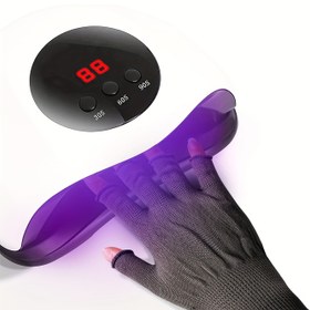 Resim UV Koruma Eldivenleri Tırnak Sanatı İçin - Koku Yok, Manikür & Pedikür Bakımını Geliştirir 
