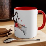 Resim Ladijital Renkli Sevgililer Günü Kupası 