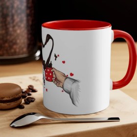 Resim Ladijital Renkli Sevgililer Günü Kupası 