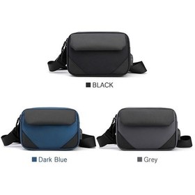 Resim Didadodo Erkekler İçin Dayanıklı Nylon Bel Çantası - Ayarlanabilir Kayışlı, Çapraz Taşıma Koyu Mavi Dokunmatik Ekran Uyumluluğu, Model: Model Koyu Mavi 