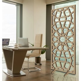 Resim Liar Ahşap Seperatör (Paravan) - KSP-203 - (10 mm) - (69 cm x 139 cm) - (Ham) 